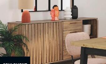 Conforama Buffet 3 portes 4 tiroirs offre