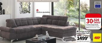 Conforama Canapé d'angle convertible twin offre