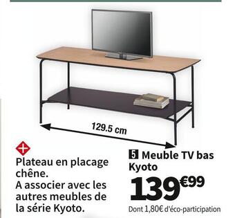 Conforama Meuble tv bas à poser lomoco kyoto mtv offre