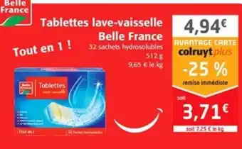 Colruyt Tablettes lave-vaisselle Belle France offre