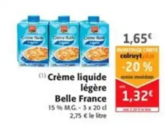 Colruyt Crème liquide légère Belle France offre