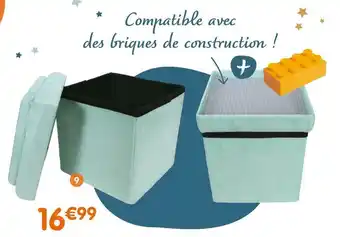 b&m Coffre pouf pliable offre