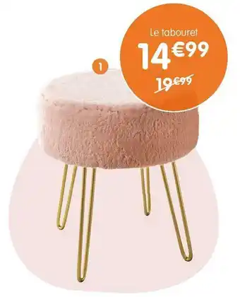 b&m Tabouret pouf offre
