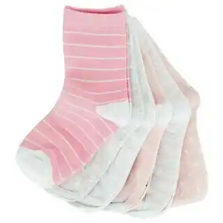 Stokomani 6 paires de chaussettes roses fantaisies offre