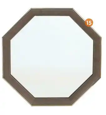 Miroir octogonal velours