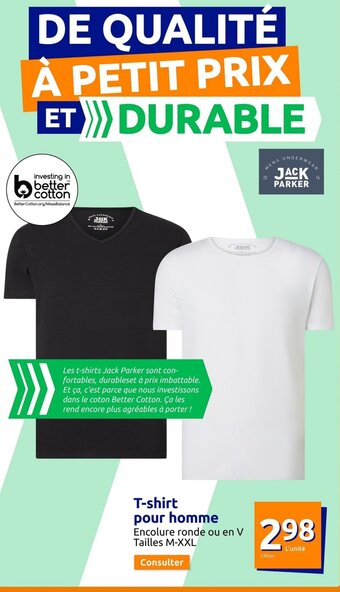 Action T-shirt pour homme offre