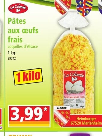 Norma Pâtes aux œufs offre