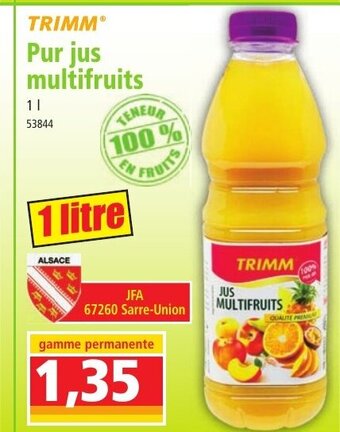 Norma TRIMM Pur jus multifruits offre