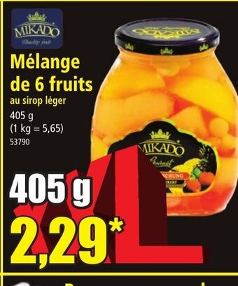 Norma Mélange de 6 fruits offre