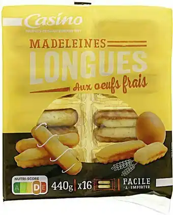 Spar MADELEINES LONGUES AUX OEUFS FRAIS offre