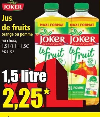 Norma Jus de fruits offre