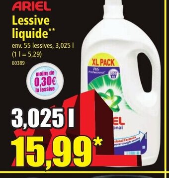 Norma ARIEL Lessive liquide offre