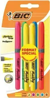 Auchan 6 SURLIGNEURS BRITE LINER GRIP offre