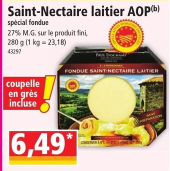 Norma Saint nectaire laitier AOP offre