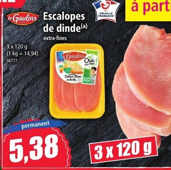 Norma Escalopes de dinde offre