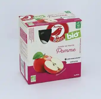 Auchan BON PLAN SUR LA GAMME DES DESSERTS AUCHAN BABY BIO offre