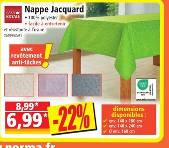 Norma Nappe Jacquard offre