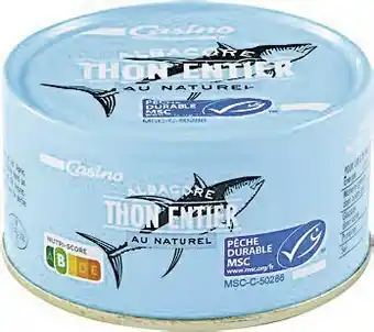 Spar Thon entier au naturel albacore offre