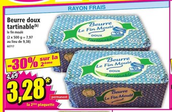 Norma Beurre doux tartinable offre