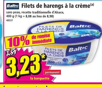 Norma Baltic Filets de harengs à la crème offre