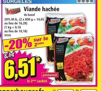 Norma VIande hachee offre