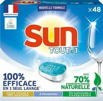 Auchan TABLETTES LAVE VAISSELLE TOUT EN 1* offre