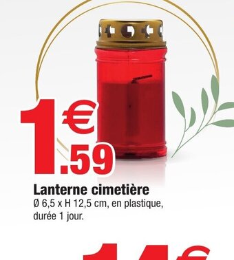 Bazarland Lanterne cimetière offre