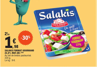 E.Leclerc SALAKIS FORMAT GOURMAND 22,8% MAT.GR. (1)(4) offre