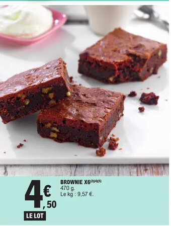 BROWNIE X6(2)(4)(5) 470 g.