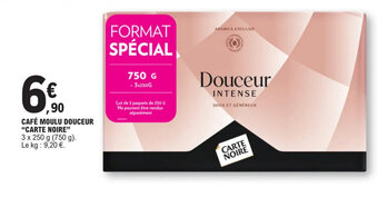 E.Leclerc CAFÉ MOULU DOUCEUR "CARTE NOIRE" offre