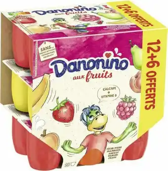 Géant Casino DANONINO aux fruits parfums panachés offre