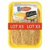 Auchan LOT DE 3 BARQUETTES D'ESCALOPES MILANAISES DE DINDE offre