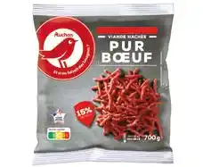 Auchan VIANDE HACHÉE PUR BOEUF SURGELÉE offre