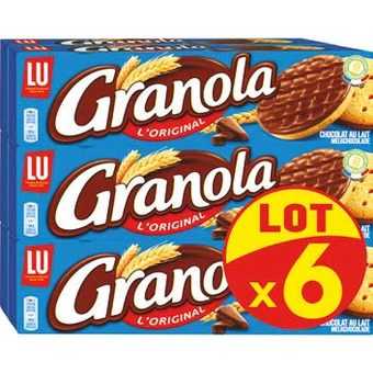 Auchan BISCUITS GRANOLA AU CHOCOLAT AU LAIT offre