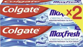 Géant Casino Dentifrice MaxFresh Cristaux Fraîcheur offre