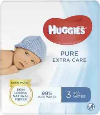 Lingettes bébé pure extra care