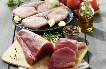 Géant Casino Steak d’Espadon ou Steak de Thon Albacore à 24€99 le kg offre