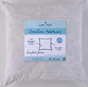 Auchan LOT 2 OREILLERS PLUMETTES CANARD ANTI-ACARIENS offre
