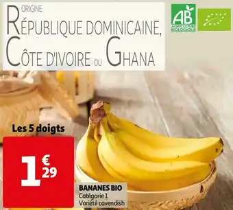 Auchan BANANES BIO offre