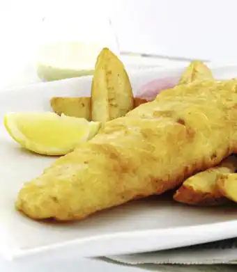 Géant Casino Filet de Cabillaud façon Fish & Chips MSC offre