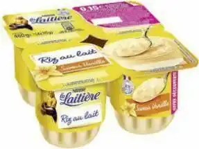 Géant Casino Riz au lait Saveur Vanille La Laitière offre