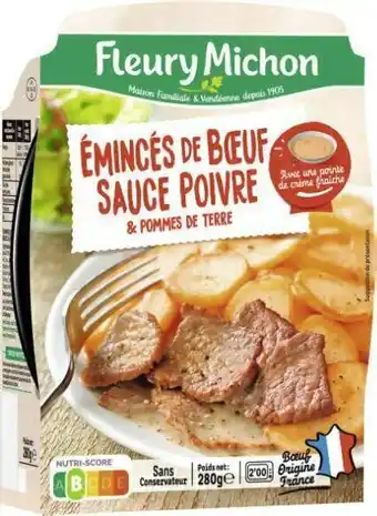 Géant Casino Emincé de Bœuf Sauce Poivre & Pommes de terre offre