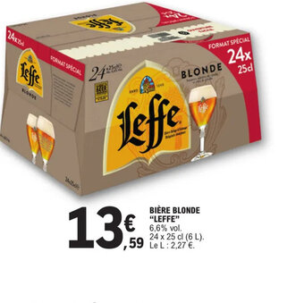 E.Leclerc BIÈRE BLONDE "LEFFE" offre