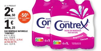 E.Leclerc EAU MINÉRALE NATURELLE "CONTREX" offre