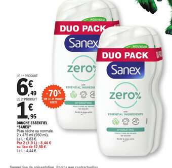 E.Leclerc DOUCHE ESSENTIEL "SANEX" offre
