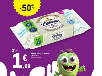 E.Leclerc PAPIER TOILETTE HUMIDE "KLEENEX" offre