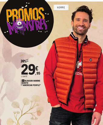 BLOUSON HOMME BENITO "AMERICAN PEOPLE"