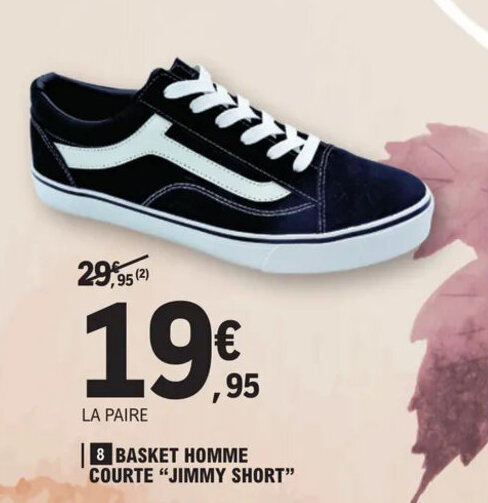 Basket discount promotion homme