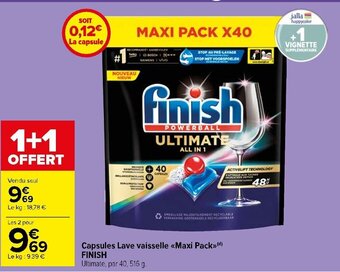 Carrefour Market Capsules Lave vaisselle «Maxi Pack>>(d) FINISH offre