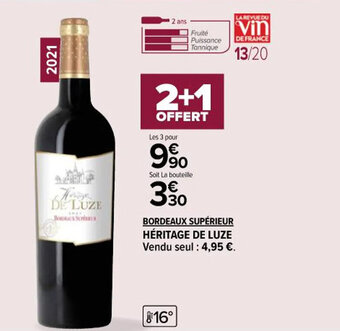Carrefour Market BORDEAUX SUPÉRIEUR HÉRITAGE DE LUZE offre